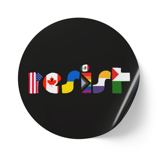 RESIST: Round Sticker Label Rolls